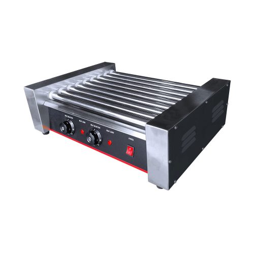 Hot-dog virsli 9 hengeres sütő grill