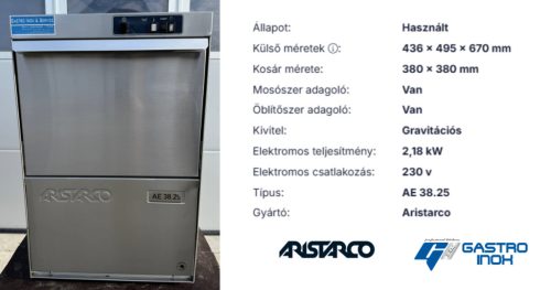 ARISTARCO AE 38.25 - Pohármosogató - Használt