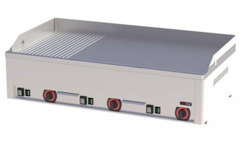 FTHR 90 E | Elektromos szeletsütő 2/3 sima és 1/3 bordázott sütőfelülettel
