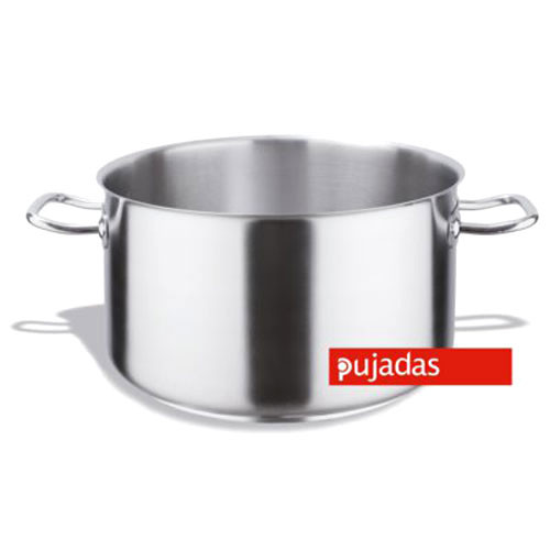 Rozsdamentes magas lábas fedő nélkül